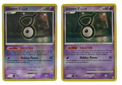 Unown V 79/146 Reverse Holo + Unown Non Holo Legends Awakened NM+ w/Tracking