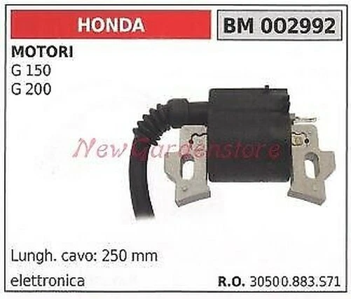 Bobine D'Allumage HONDA Pour Moteurs G 150 200 002992 - Photo 1/1