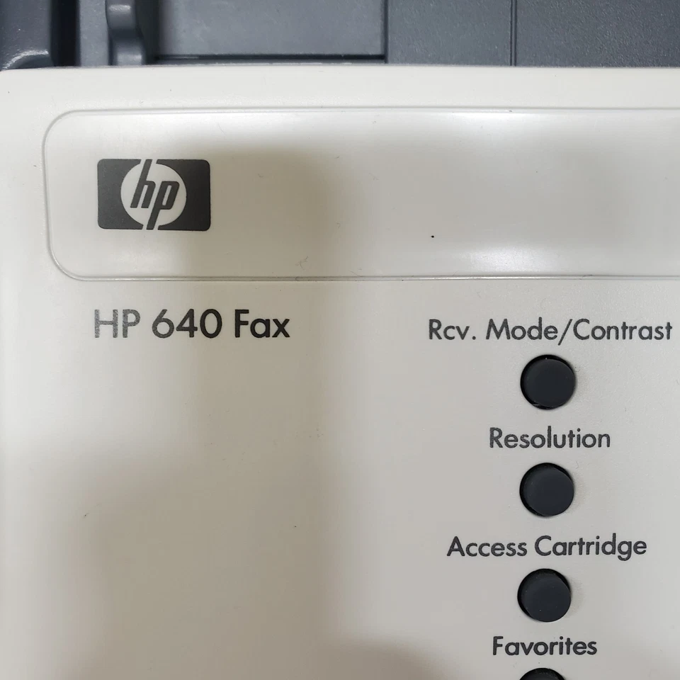 HP 640 Fax Inkjet Printer Fax Machine NO INK Tested Working - Image 3 of 4