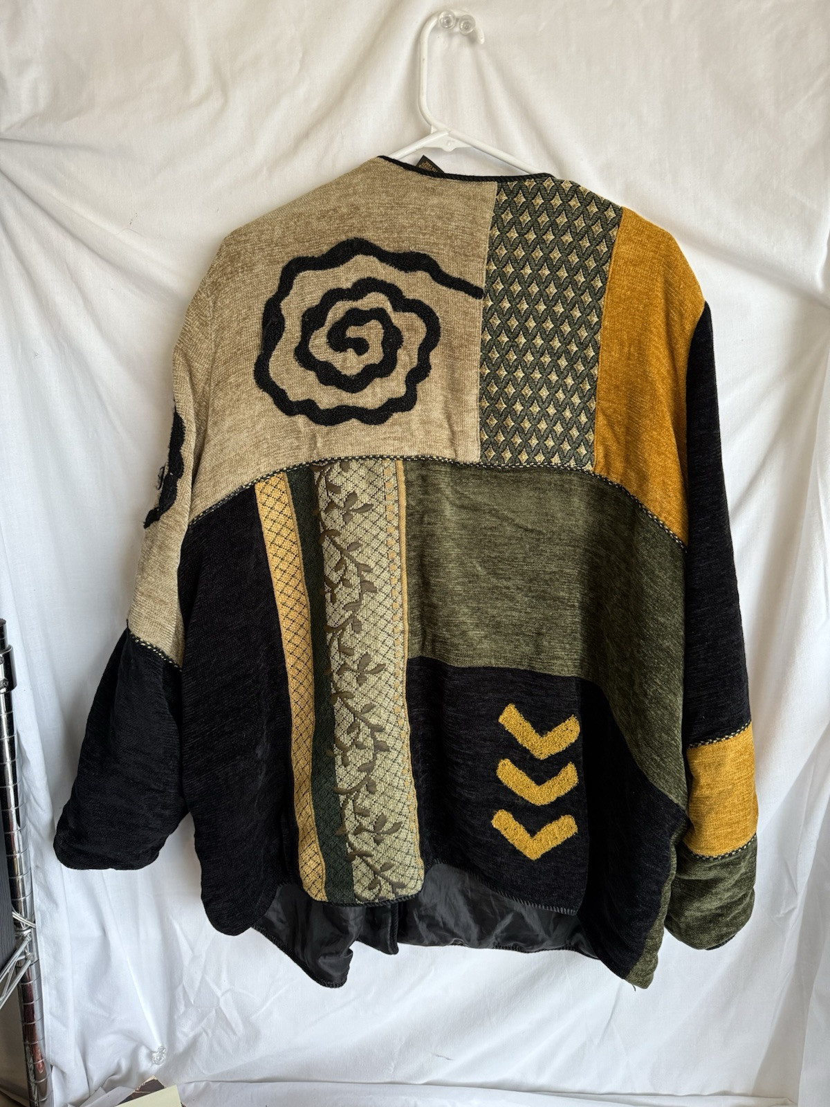 Allure Patchwork Embroidered Button Up Cardigan S… - image 2