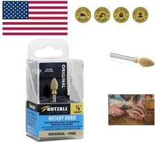 Flame Rotary Burr, 1⁄8" Shaft, Fine - Wood Carving Bit for Dremel, Foredom, D...