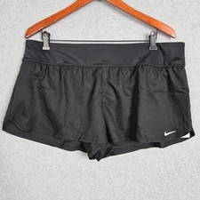 Nike Element Swim Women's Black Boardshorts Size XL Built in Liner Pockets New