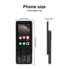 Teléfono móvil negro 4G deslizable doble ranura para tarjeta SIM pantalla táctil de 3,0 pulgadas