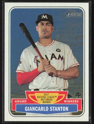 2018 Topps Heritage #AW-2 Giancarlo Stanton Award Winners