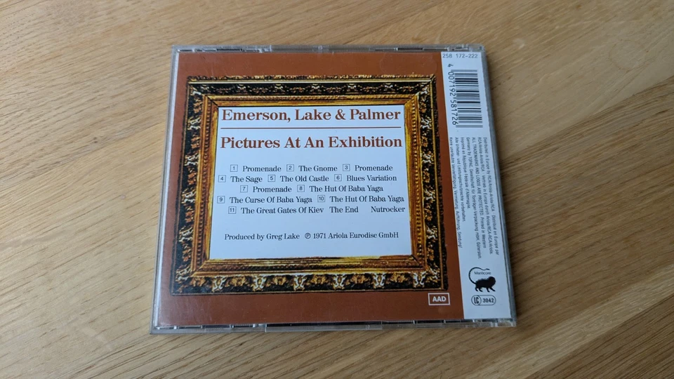 CD / Emerson, Lake & Palmer – Pictures At An Exhibition, 1987, Manticore - Bild 2 von 3