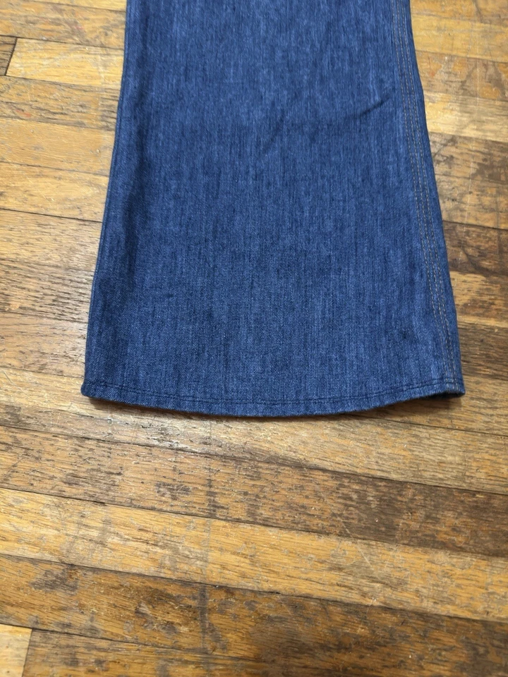 Vintage 80’s USA Made Wrangler Blue Denim Jeans Cowboy Boot Cut Western 32 X 29 - Image 2 of 4