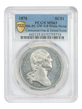 So-Called Dollar: 1876 Centennial Medal PCGS MS63 (HK-55, GW-918)