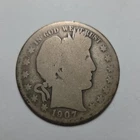 1907-O Barber Half Dollar AG  Condition 90% Silver TOUGH DATE