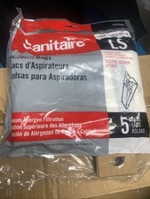 5-PACK SANITAIRE 63256A STYLE LS PREMIUM PAPER VACUUM BAG 10 Packs Of 5 50 Bags