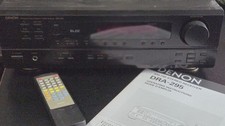 Denon DRA-295 AM-FM Stereo Receiver along w/ its remote control  Manual bundle