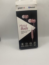Image of Groov-e Metal Buds Wireless Bluetooth Earphone Built-in Mic Rechargeable Battery