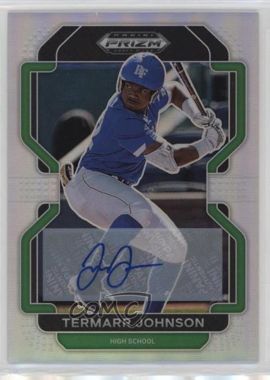 2022 Panini Prizm Draft Picks Silver Prizm Auto Termarr Johnson #PDP4 Auto b9e