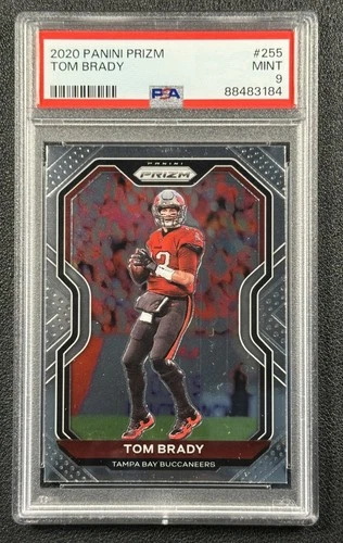 TOM BRADY PSA 9 2020 PANINI PRIZM FOOTBALL #255 BUCCANEERS MINT 3184