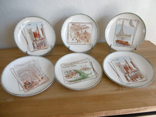 SIX ASSIETTES DESSERT TERRE DE