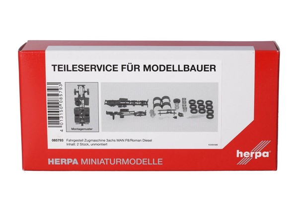 Herpa Teileservice 1:87 Zugmaschine Fahrgestell 3Achs Man F8 H0 085793-image