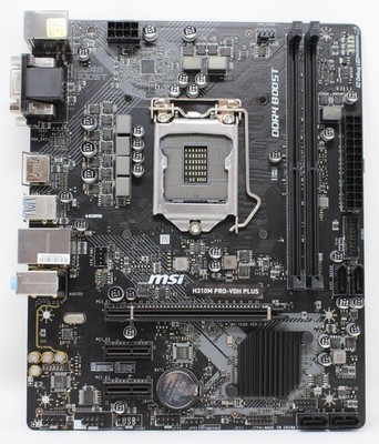 MSI H310M Pro-VDH Plus Intel H310 microATX Motherboard Socket LGA 1151 (#37192)