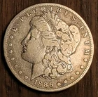 1886-S Morgan Silver Dollar - Low Mintage (750,000) - Semi-Key Date -VG/F Detail