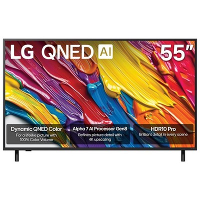 LG 55 inch Class 82A Series 60Hz QNED AI 4K Ultra HD Smart webOS TV (2025)