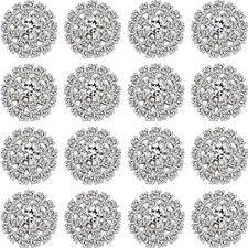 30 Packs Rhinestone Embellishments 19 Mm Sew on Rhinestones Gems Button Accessor