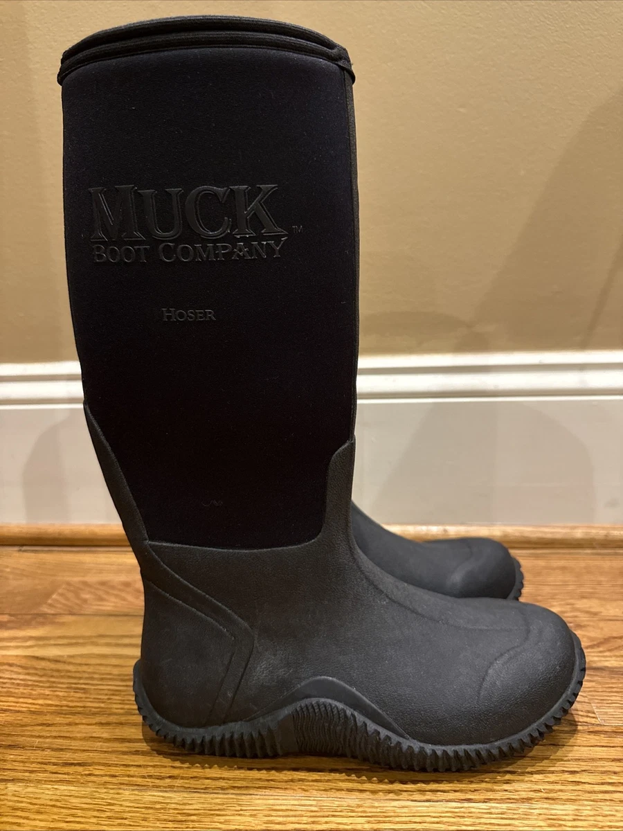 Muck Boot Company Men’s Sz 9 Black Hoser Rain & Snow Boots Muck Boot Hoser High Classic Boots (HSH-000A) Black Mens 9  main image 3