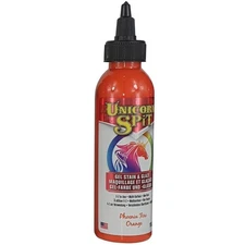 Unicorn SPiT 5770003 Gel Stain and Glaze, Phoenix Fire 4.0 FL OZ Bottle, Orange