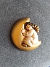 Thun angelo che dorme sulla luna , soprammobile da appendere vintage angioletto