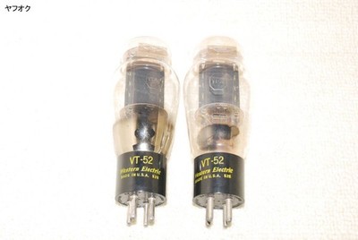 Western Electric VT-52 Vacuum Tube Pair Vintage Tested from Japan JP MG01 1.0/PC