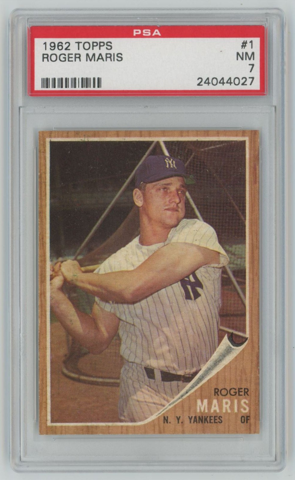 1962 Topps Roger Maris PSA 7 New York Yankees #1 C26