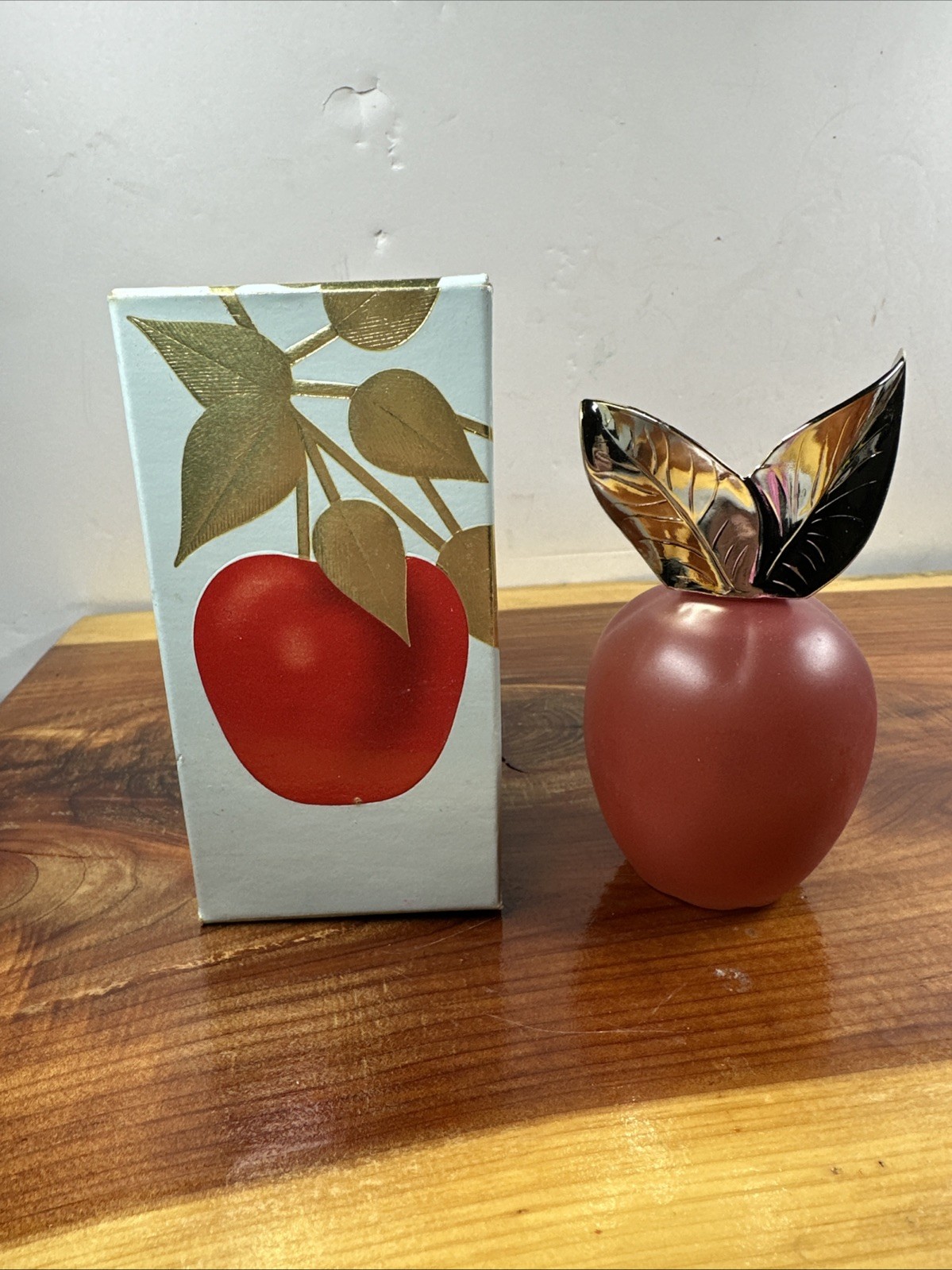 Vintage Avon Somewhere Cologne in Royal Red Apple Decanter 3 Oz New Old Stock