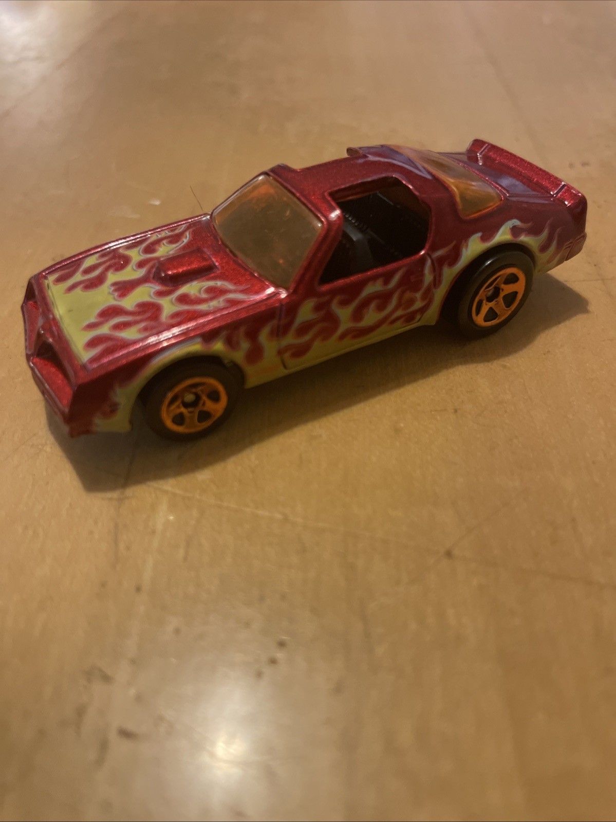 Hot Wheels 1977 Hot Bird Trans Am Pontiac Firebird Red W Flames T-Top 1:64