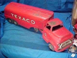 1950s BUDDY L Pressed Steel STEEL TEXACO GASOLINE Delivery TRUCK
