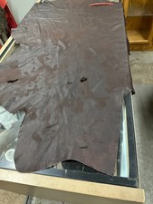 Deer Hide DARK BROWN 6 SQ Ft 1-2 Oz. 0005588 BAD DAMAGE R - 63