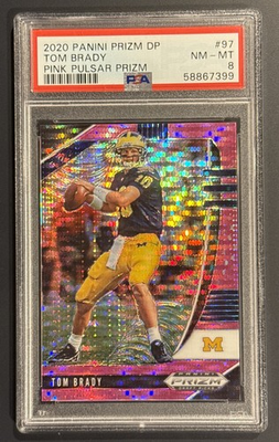 #ad 2020 Panini Prizm Tony Brady Pink Pulsar PSA 8 $29.95