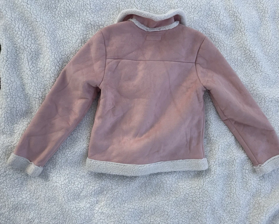 NEW Koolaburra by Ugg faux shearling jacket, Pink, Girls Size 14-16, MSRP: $100 - Image 2 of 4