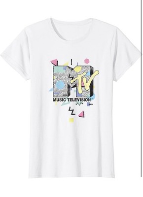 MTV 90's Colorful Art Style Logo T-Shirt
