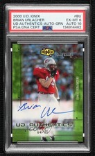 2000 UD Ionix UD Authentics Green 4/25 Brian Urlacher #BU PSA 6 Auto HOF 00em