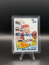 Topps 1964 Bill McCool Cincinnati Reds Rookie Autographed Card #18. rookie card picture