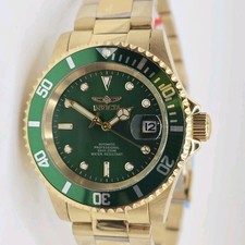 Invicta Men's Automatic Pro Diver Watch 40mm 69742 Gold Green