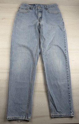Vtg Levis 560 Jeans Light Blue Denim Tapered Loose Fit Wide Leg Y2K Mens 31x34