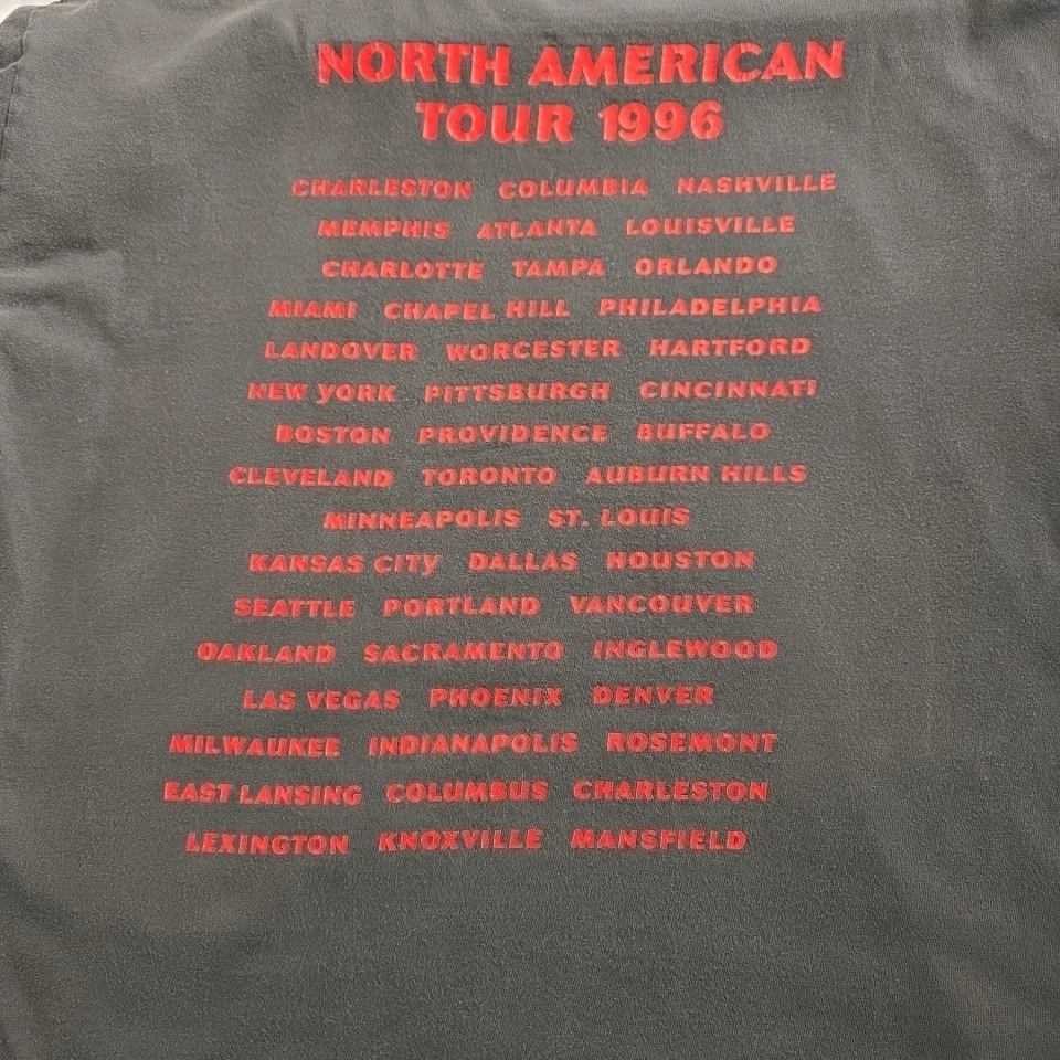 Camiseta grande vintage 1996 Bob Seger gira norteamericana envejecida puntada única Foto 3 de 4