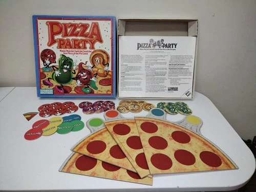 Vintage PIZZA PARTY Board Game 1987 Parker Brothers with Instructions Complete