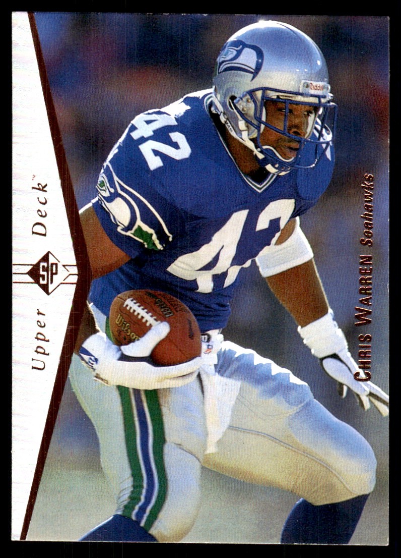 Chris Warren 1995 SP #200 Seattle Seahawks NFL READ FREE SHIPPING AutographDen