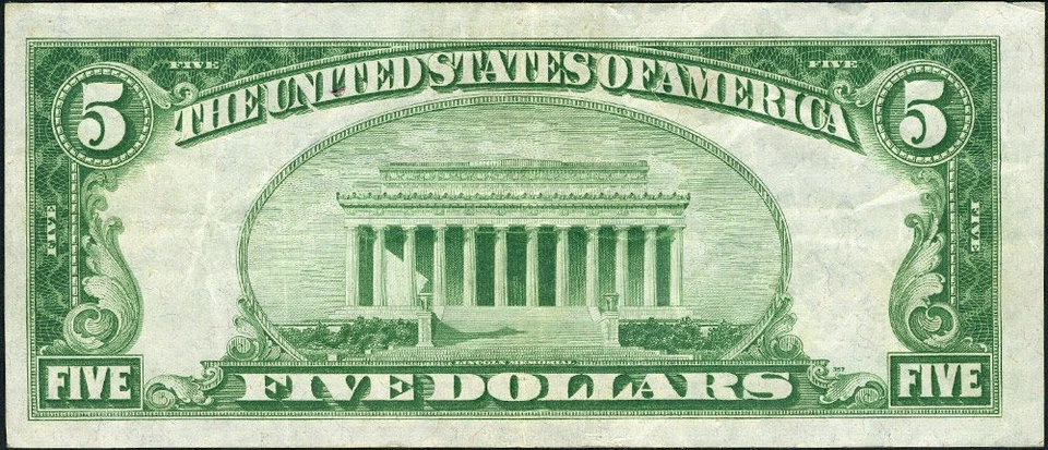 FR. 1951 D $5 1928-A Federal Reserve Note Cleveland D-A Block VF+ - Image 3 of 3