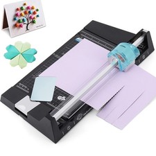 12 Inch Rotary Paper Cutter Heavy Duty, Paper Trimmer with 4 Different Blades...