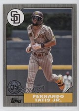2022 Update 1987 Topps Baseball Black 214/299 Fernando Tatis Jr #87TBU-38 04cw