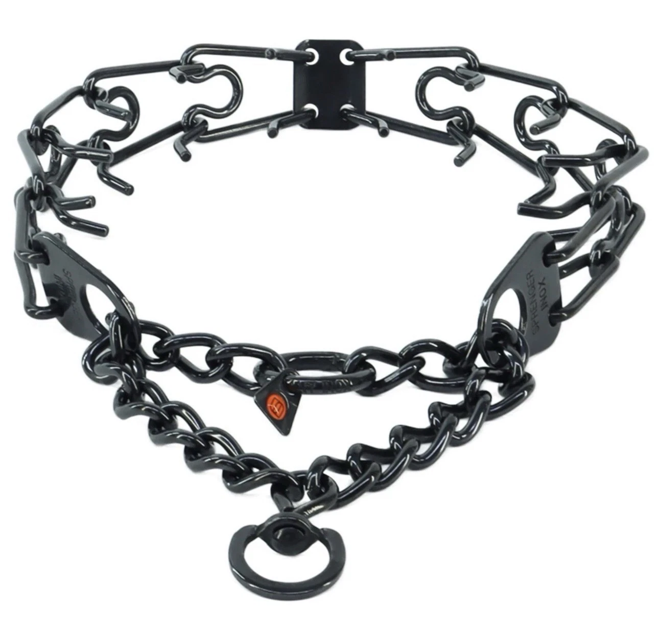 Herm Sprenger Stainless Steel UltraPlus Prong Dog Training Collar Black