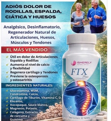 Ismerely Plus 30 caps para dolor de articulaciones,ciatica, rodillas,cadera
