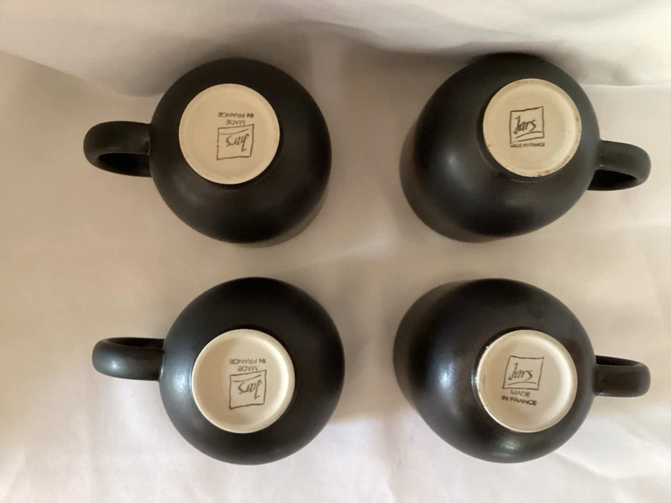 4 JARS “TOURRAN GRIS ECORCE” BLUE/GREY & BLACK MUGS ~ EXCELLENT CONDITION - Image 4 of 4