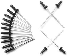 1/8" x 3/8" Black Pop Rivets Assortment 1/8" x 3/8", Black, 100pcs