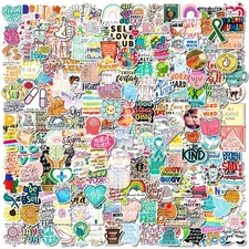 Y-times 300PCS Mental Health Awareness Stickers, Multicolor Vinyl Waterproof ...